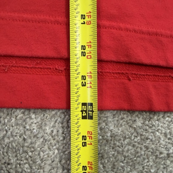 Champion Maryland Terrapins Hoodie L‎ Pullover College Logo Red Fleece Womens - Picture 5 of 8